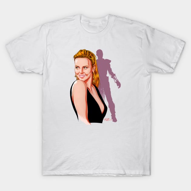 Charlize Theron - An illustration by Paul Cemmick T-Shirt by PLAYDIGITAL2020